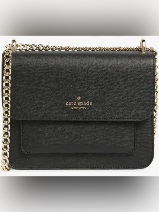 kate spade Handbags - kate spade Black Leather Crossbody with Gold Chain